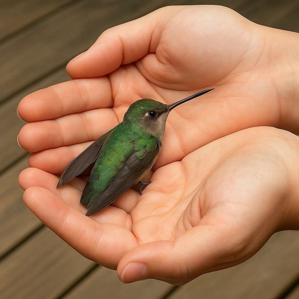 Colibrí en peligro de extinción