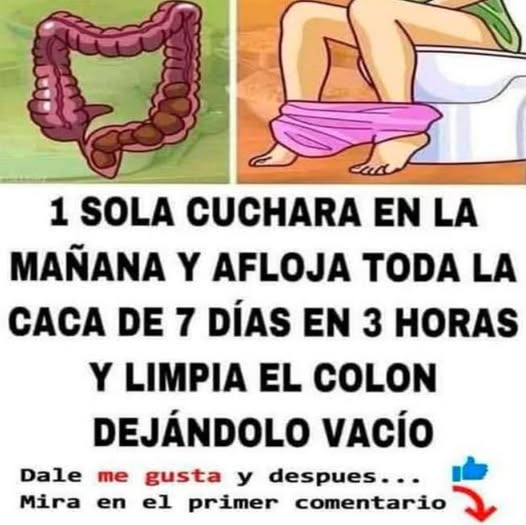 Receta para limpiar el colon