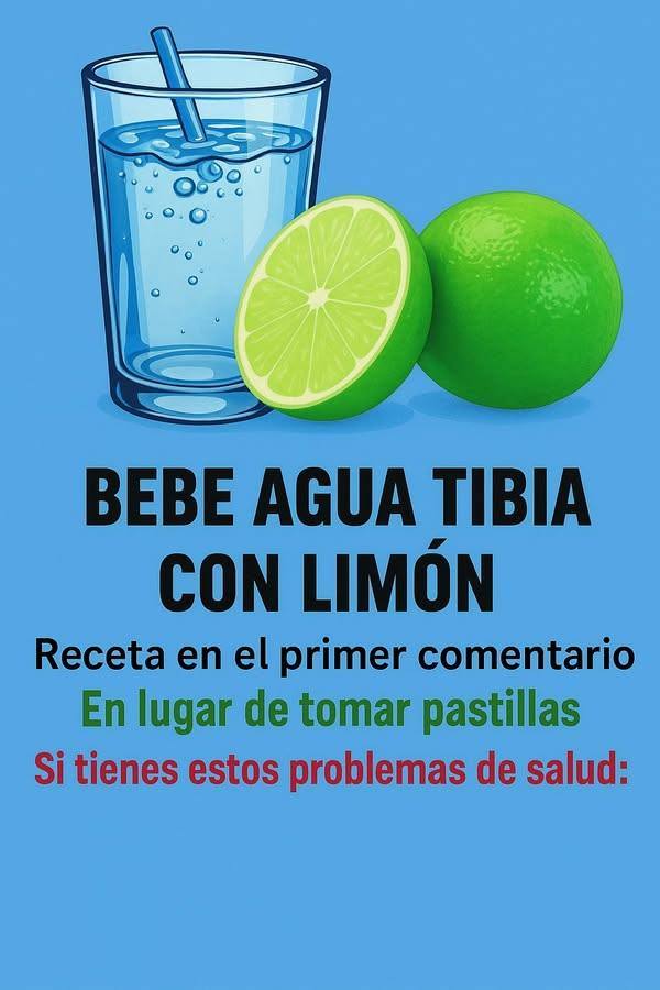 Agua tibia con limón