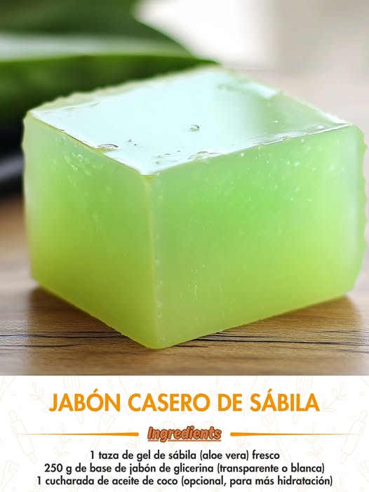 Jabón Casero de Sábila