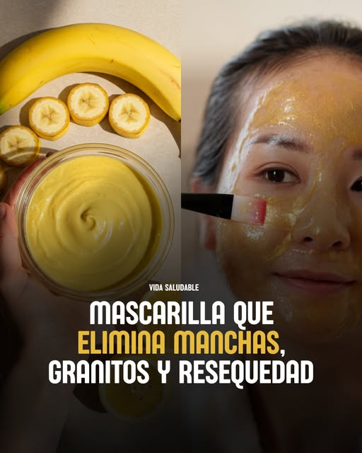 Mascarilla facial de plátano
