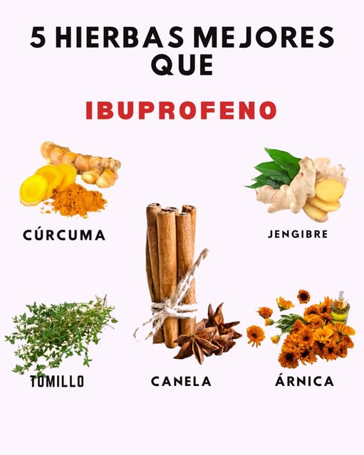 5 Hierbas Mejores que Ibuprofeno