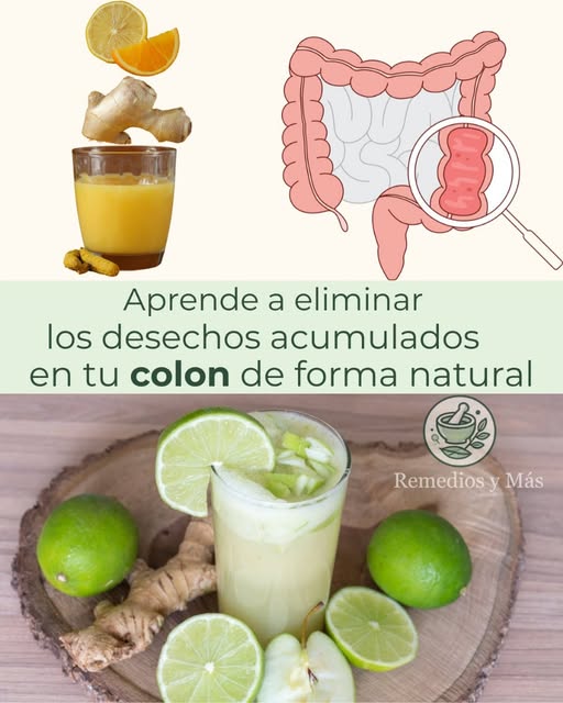 Remedio natural para limpiar el colon con ingenio de limón y jengibre