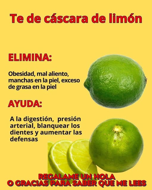 Infografía sobre Beneficios del Té de Cáscara de Limón