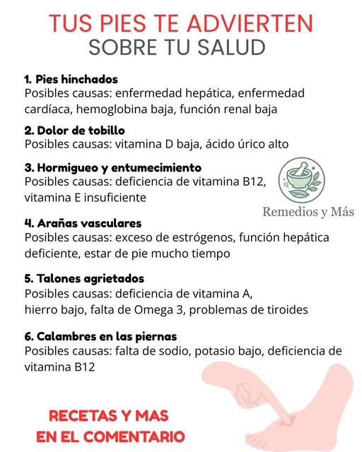 Señales de salud en los pies