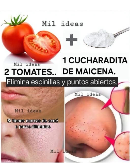 Mascarilla de tomate y maicena