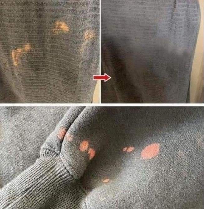 Proceso de limpieza de manchas de cloro de la ropa