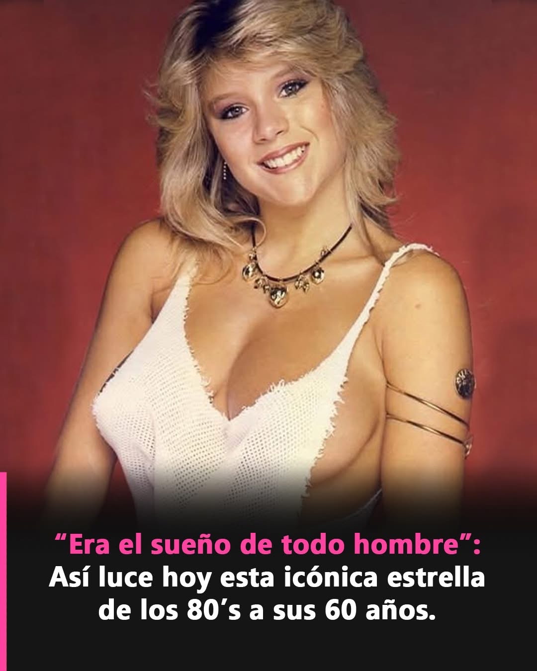 Icónica estrella de los 80's