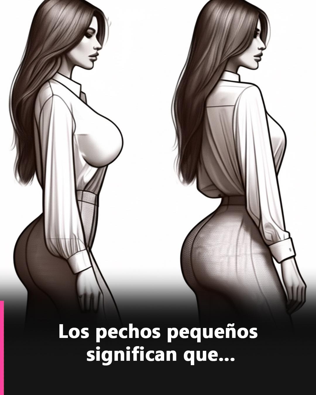 Ilustración de mujeres con diferentes tamaños de busto