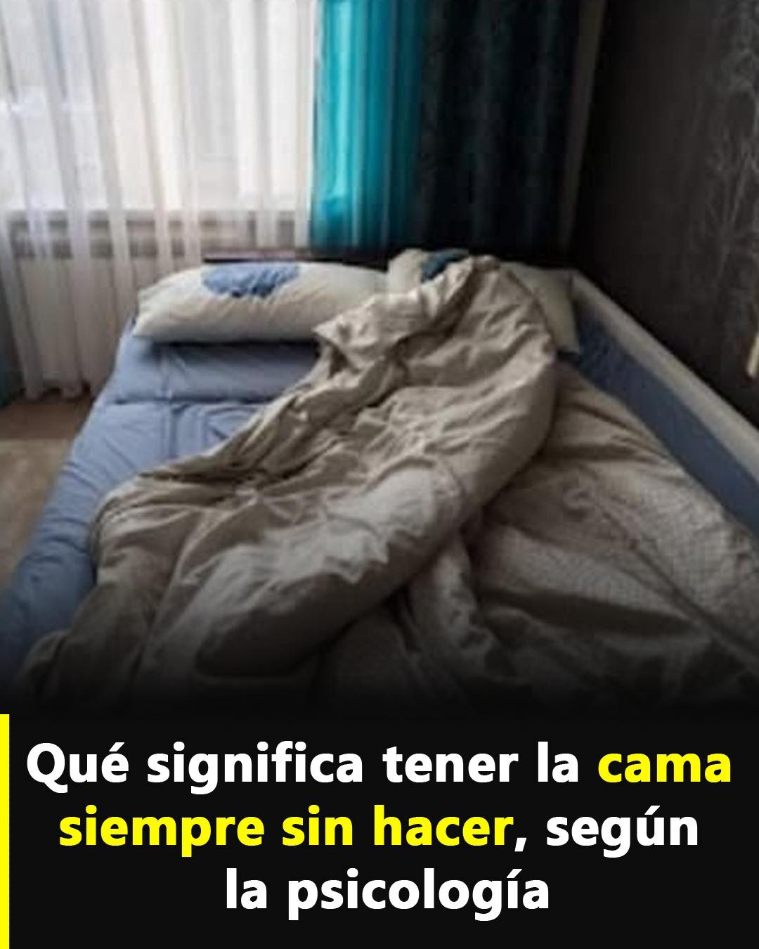 Cama desordenada