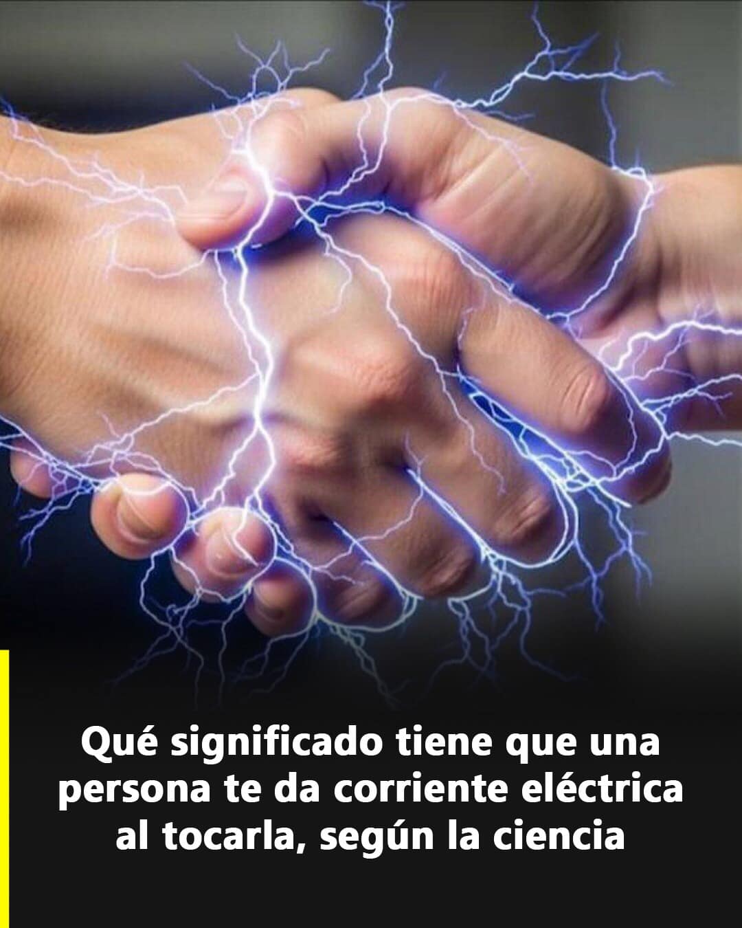 Chispazo al tocar a alguien