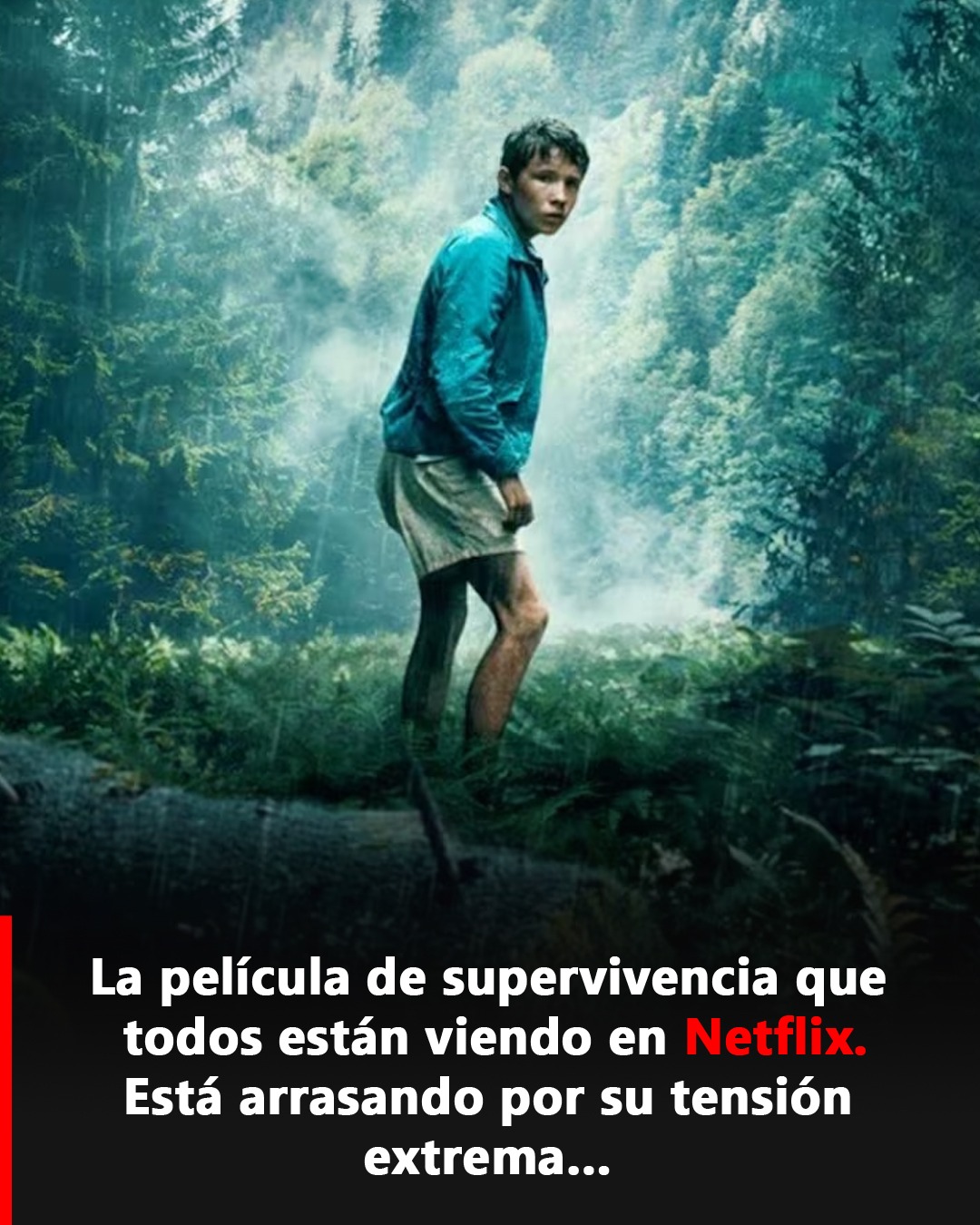 Escena de la película de supervivencia en Netflix
