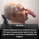 👃 Thomas Wadhouse: el hombre que habría tenido la nariz más larga de la historia