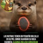 🦦 Las nutrias marinas y sus “tesoros”: las rocas que cambian la vida del océano