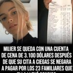 Mujer intenta poner a prueba a su cita y la deja con una cuenta de $3,100